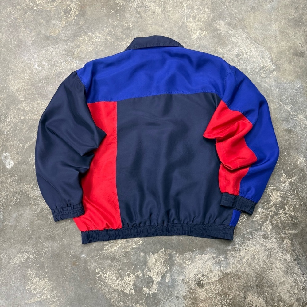 Vintage Bogari Silk Colorblock Full Zip Jacket Windbreaker - Picture 3 of 8